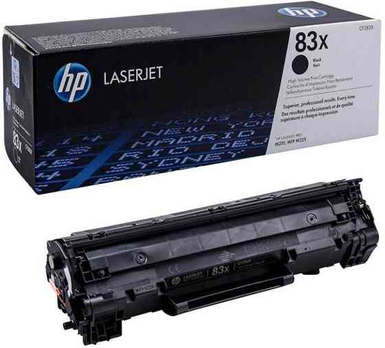 Оригинальный лазерный картридж HP LaserJet CF283X (черный) - 1 штука Алматы