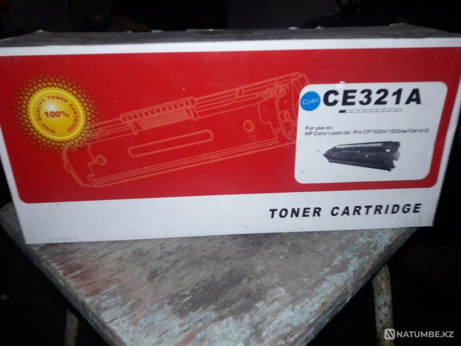 Картридж HP CE321A Cyan для CP1525n/CP1525nw/CM1415fn/CM1415fnw Алматы - изображение 4