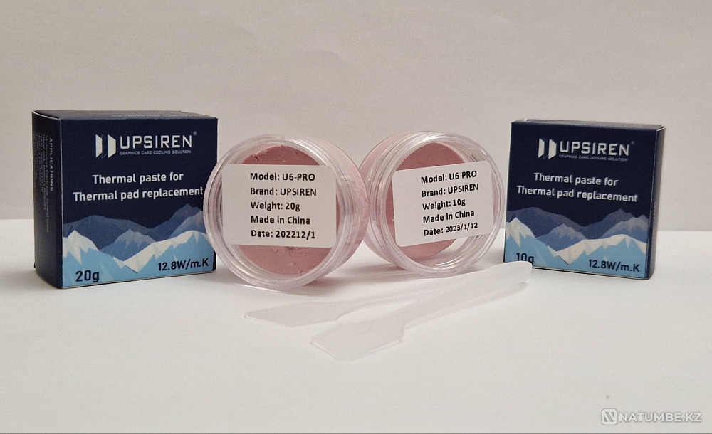 Liquid thermal pads U6 - PRO ; thermal conductivity 12;8W/mK (10gr;20gr) Almaty - photo 1