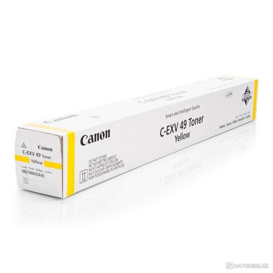Тонер-картридж; цвет желтый (оригинал) для Canon Image Press C3822 Алматы - изображение 1