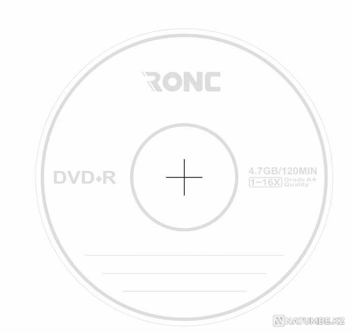 DVD-R PRINCO discs; DVD+R RONC; 4.7GB; 120 min; speed 16X Almaty - photo 2