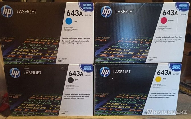 HP картриджі 643A 5950A 5951A 5952A 5953A  Алматы - изображение 1