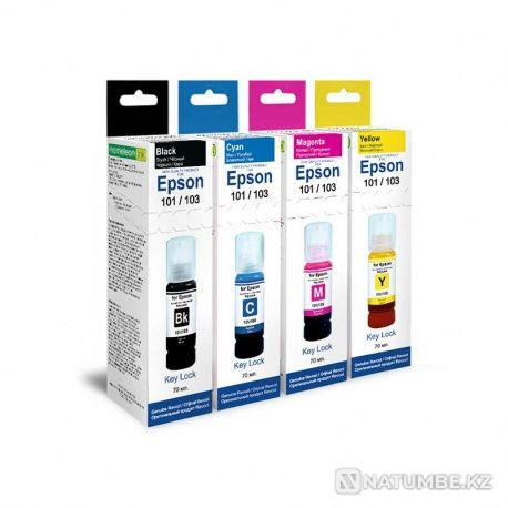 Чернила краска для принтера Epson. Фото бумага в подарок ! Алматы - изображение 3