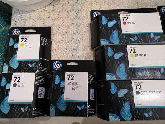 Продам оригинальные картриджи HP 72 Алматы