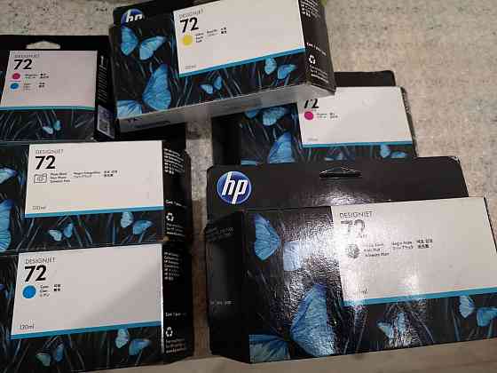 Продам оригинальные картриджи HP 72 Алматы