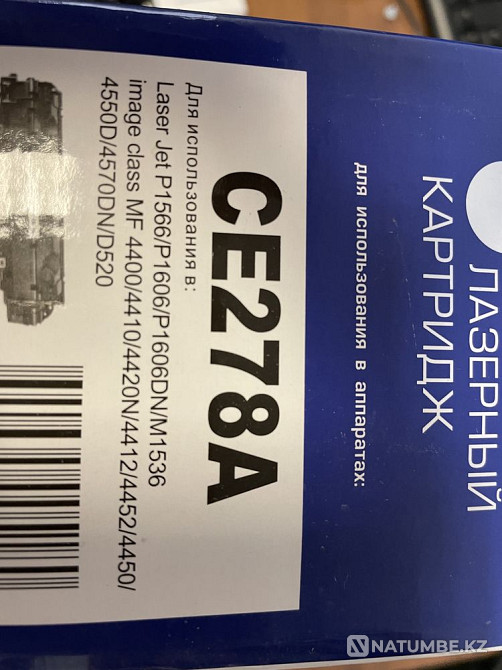 Новый картридж СЕ278А Алматы - изображение 2