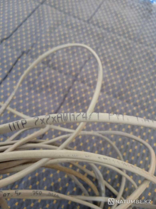 UTP cable 4x2 - 18 meters; UTP 2x2 - 14 meters (used) Almaty - photo 3