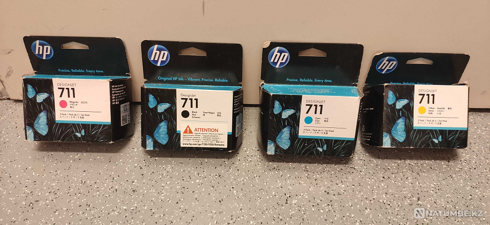 Картридж HP № 711; все цвета; оригинал и совместимый DJ T120/T520 Алматы - изображение 7