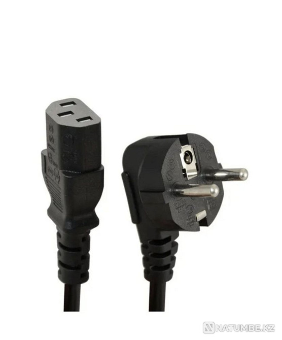 Кабель usb для подключения принтера; кабель питания (сетевой) Алматы - изображение 1