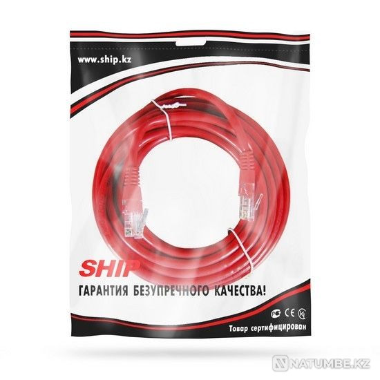Network Lan cable for modem and Internet; patch cord 5m Almaty - photo 2