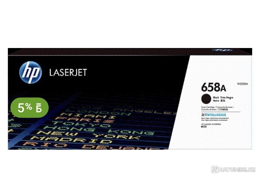 Картриджи HP W2000A 658A черный Алматы - изображение 1