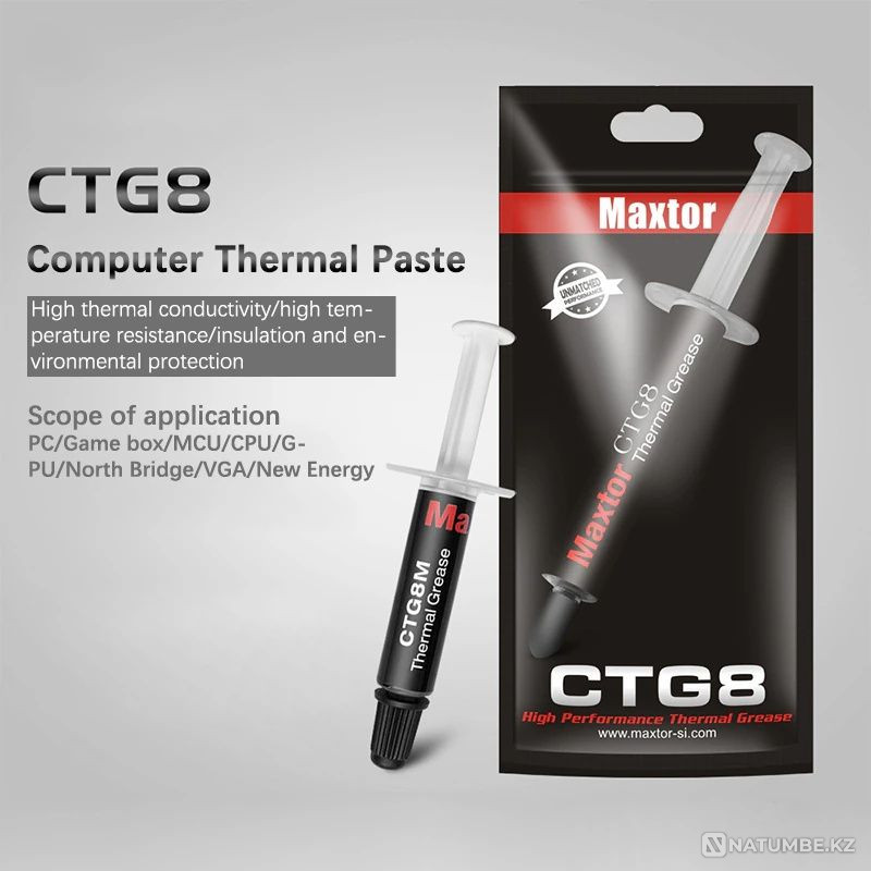 Thermal paste Maxtor CTG8 - 4 g. Almaty - photo 3