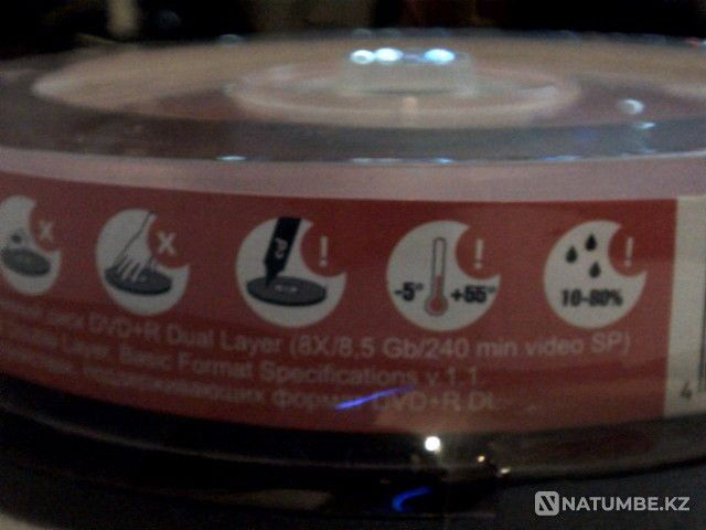 Packaging - DVD+r dl rw discs 10 pcs 8;5 Mirex Almaty - photo 5