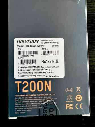 Внешний SSD накопитель HIKVISION 1TB USB 3.2 Gen 2 Алматы