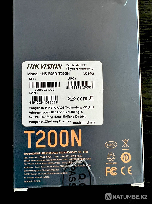 Внешний SSD накопитель HIKVISION 1TB USB 3.2 Gen 2 Алматы - изображение 3