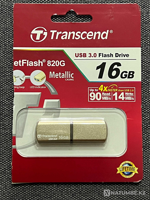 USB флешка flash Transcend 16 Gb Алматы - изображение 1