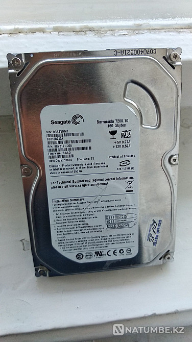 Жоский диск на 160 gb seagate Алматы - изображение 1