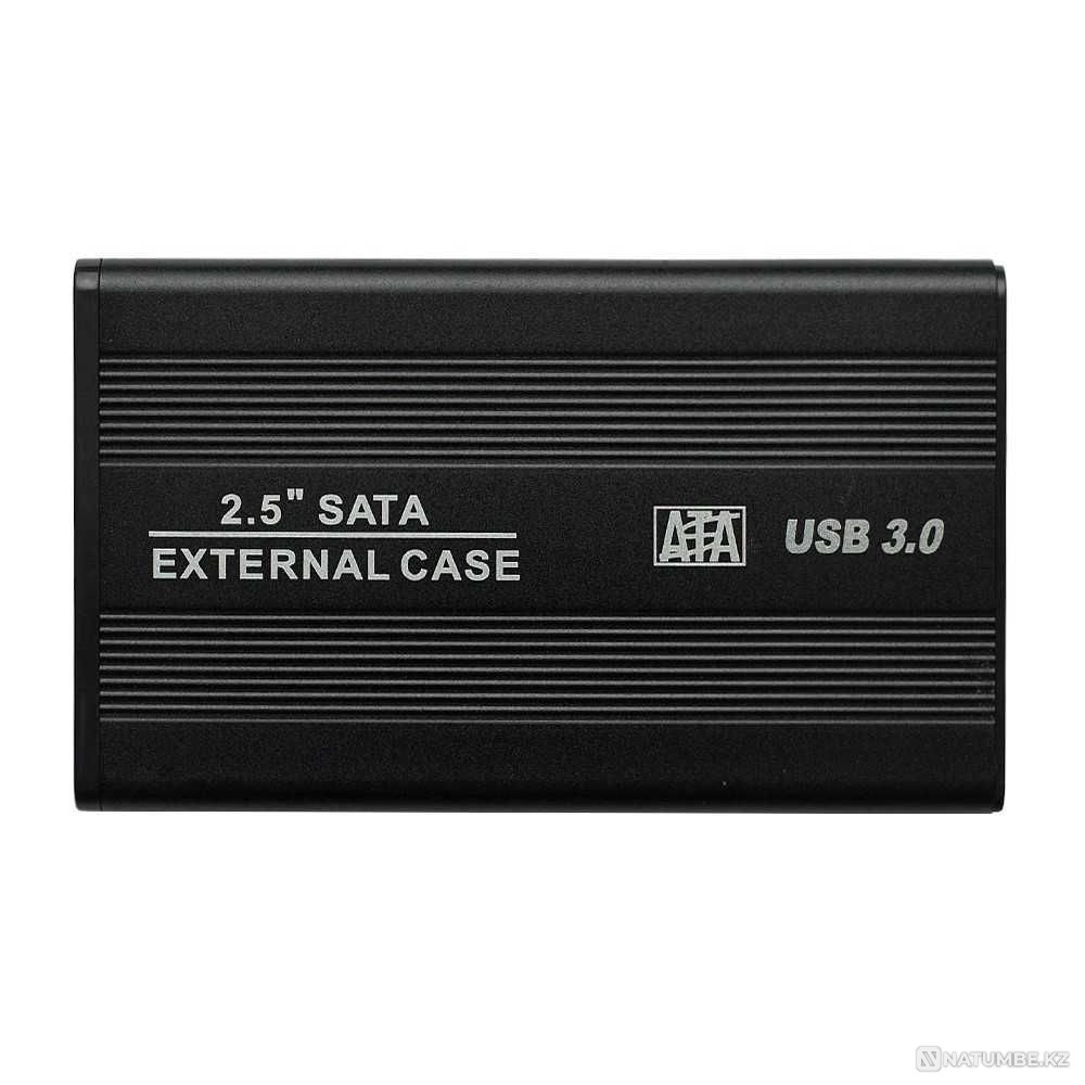 Бокс для жесткого диска 2.5" - USB 3.0 алюминиевый Алматы - изображение 1
