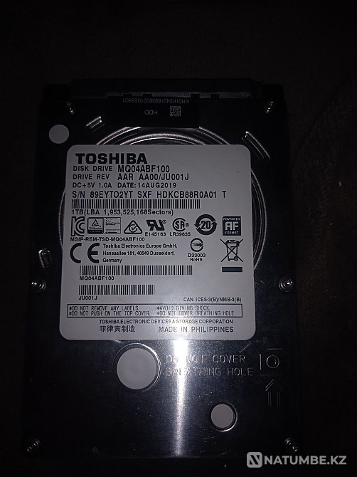 Hard drive 1TB 3.5 Almaty - photo 1