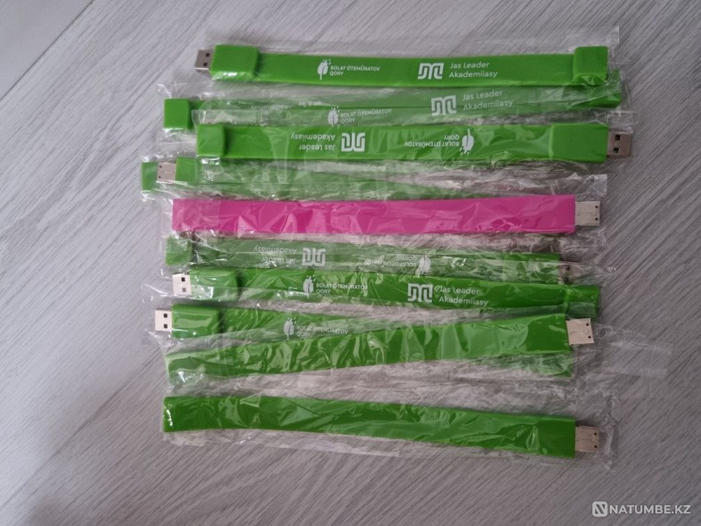 Флешка как браслет;4 гб;usb 4gb;накопитель Алматы - изображение 2