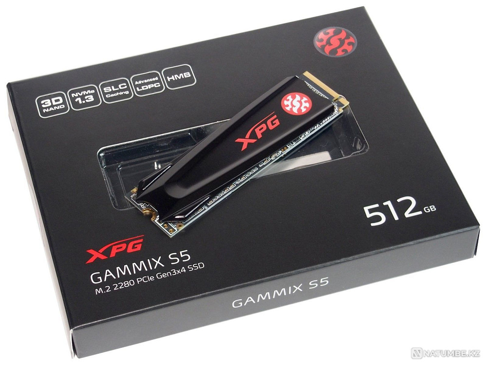 M.2 SSD накопитель Adata xpg Gammix S5 512gb Алматы - изображение 1