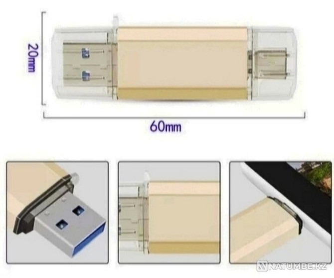 Double-sided flash drive 64 GB Almaty - photo 2