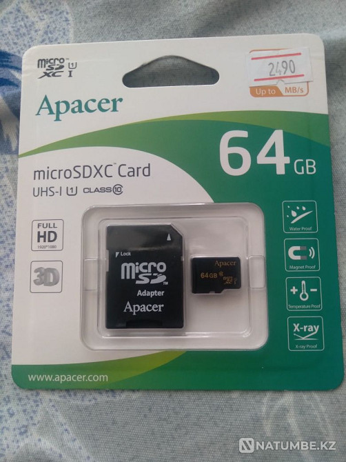 Selling a new 64GB micro card with an adapter without bargaining Almaty - photo 1
