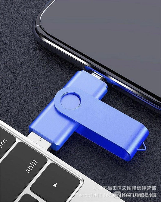 Екі жақты флэш-диск 128 ГБ Android жүйесінде 64 ГБ  Алматы - изображение 2