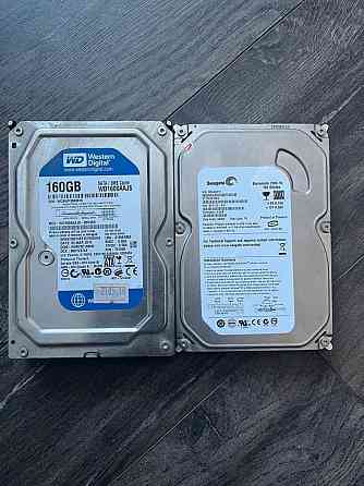 Жесткие диски HDD SATA. 500Gb; 320Gb; 250Gb; 160Gb - 19 штук. Алматы