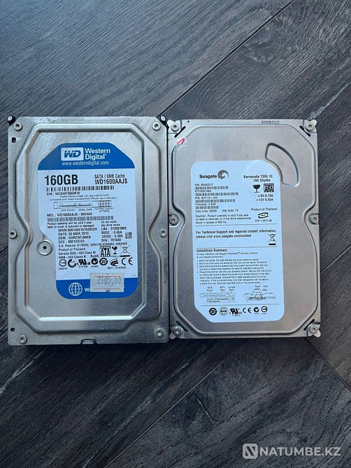 Жесткие диски HDD SATA. 500Gb; 320Gb; 250Gb; 160Gb - 19 штук. Алматы - изображение 5