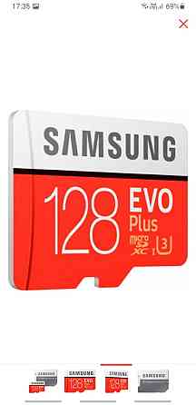 Карта памяти Samsung evo plus 128Gb microSD Алматы