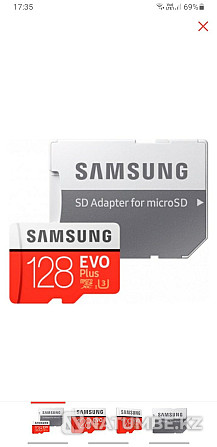 Memory card Samsung evo plus 128Gb microSD Almaty - photo 1