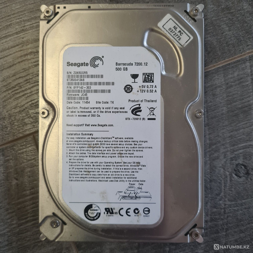 Жёсткий диск на 500Gb Алматы - изображение 1