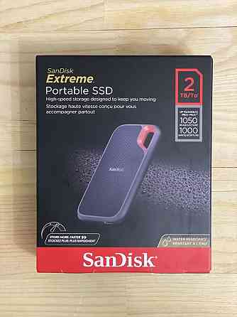 Внешний SSD накопитель SanDisk Extreme Portable 2TB USB 3.2 Gen 2 Алматы