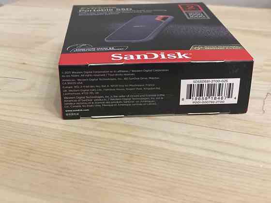 Внешний SSD накопитель SanDisk Extreme Portable 2TB USB 3.2 Gen 2 Алматы