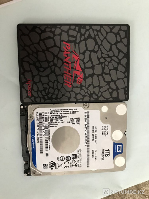 Продам жёсткий диск на терабайт и ssd на 258 гигабайт Алматы - изображение 1