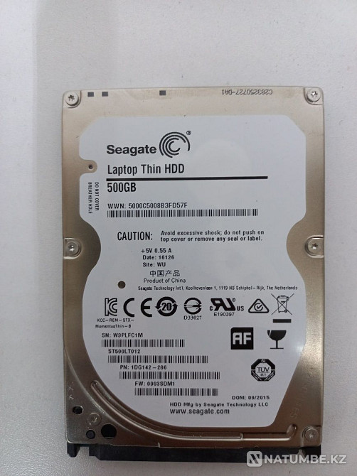 Продам Жёсткий диск 500 gb для ноутбука 500 gb Алматы - изображение 1