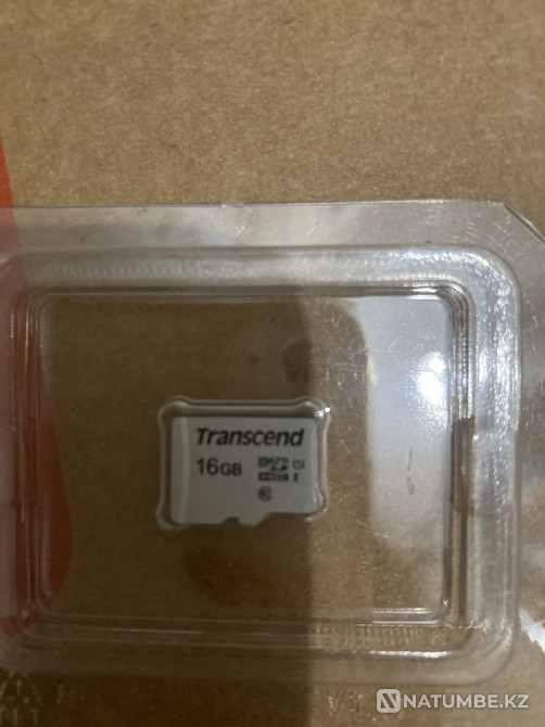 Карта памяти MICROSD 16GB Class 10 U1 trancsend TS16GUSD300S-A Алматы - изображение 1