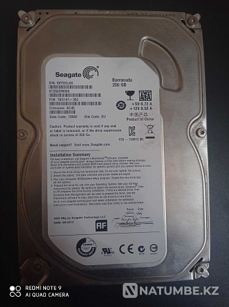 Hard drive ;250GB in good condition Almaty - photo 1