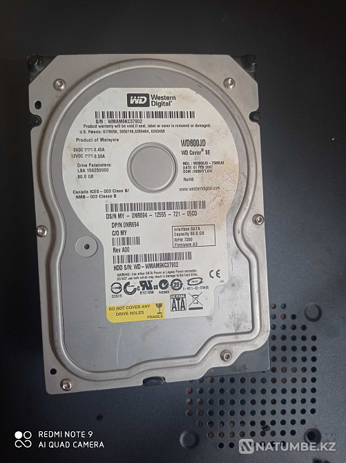 Hard drive ;250GB in good condition Almaty - photo 2