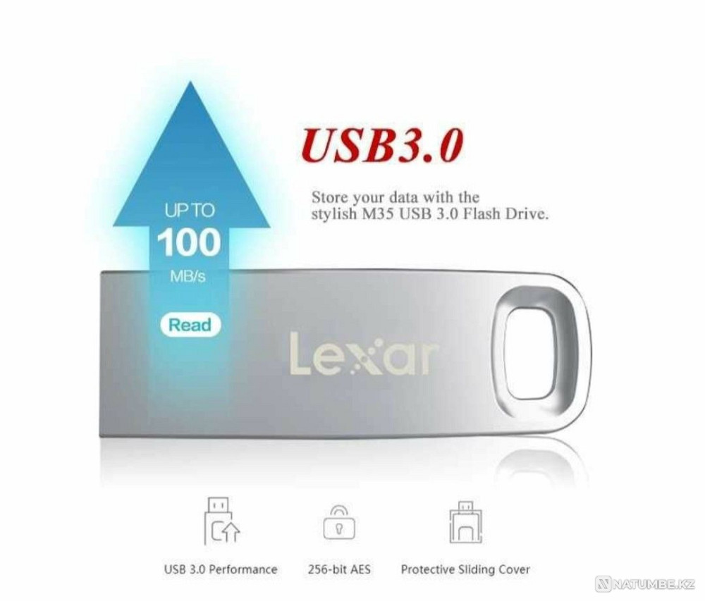 New High-quality high-speed 32GB USB Flash Drive for computer Almaty - photo 2