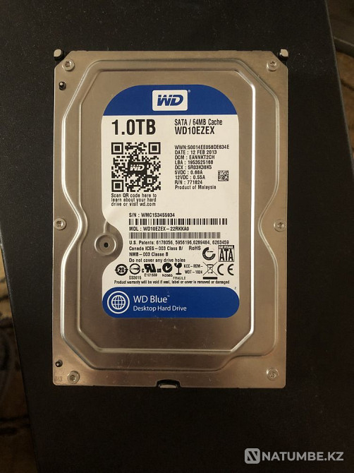 HDD WD blue 1TB Алматы - изображение 1
