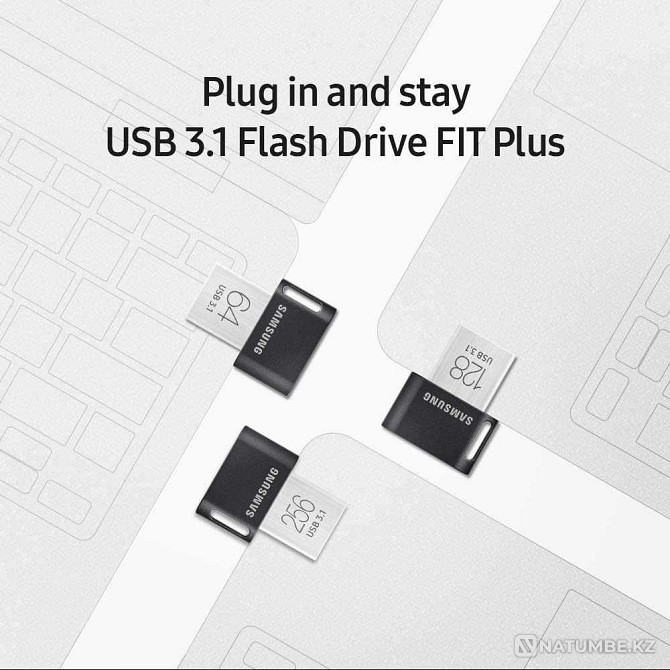 USB накопитель Samsung Fit Plus 128GB MUF-128AB/AM (флешка) Алматы - изображение 6