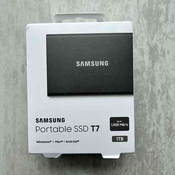 Новый внешний диск SSD Samsung Portable T7 1 TB Алматы