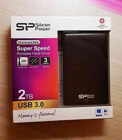Внешний Жесткий диск Silicon Power Diamond D03 (2 TB; USB 3.0) Алматы