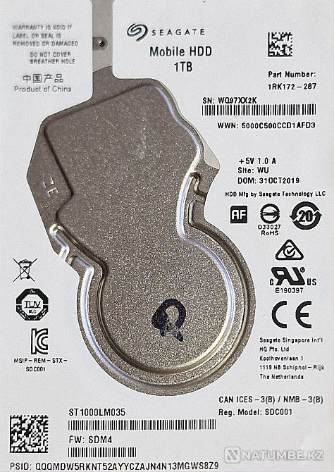 Seagate 1 ТБ қатты дискі сатылады  Алматы - изображение 1