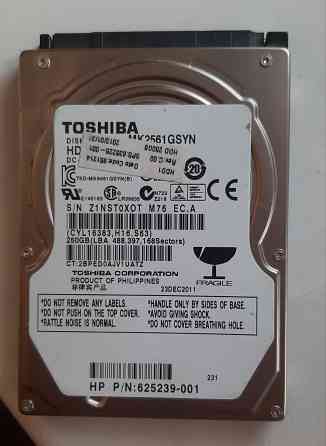 Қатты диск HDD 250 ГБ 2;5  Алматы