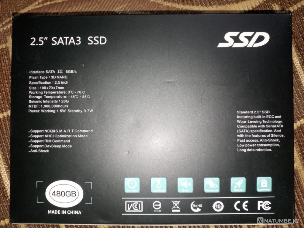 SSD жёсткий диск 480 гигов Алматы - изображение 3