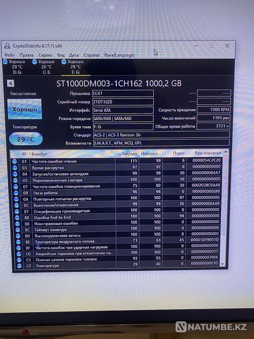 Hard drive HDD 1000 Gb Almaty - photo 2