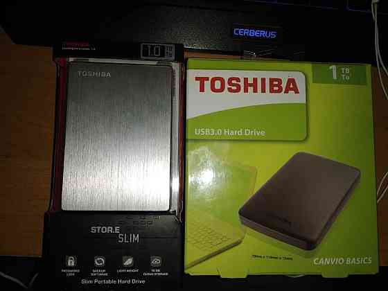 Внешний Жесткий Диск 1 Tb TOSHIBA USB 3.0 + Кабель  Алматы